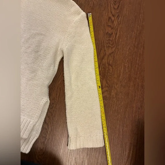 Madewell White Turtleneck Knit Sweater- Size XS - Picture 8 of 9